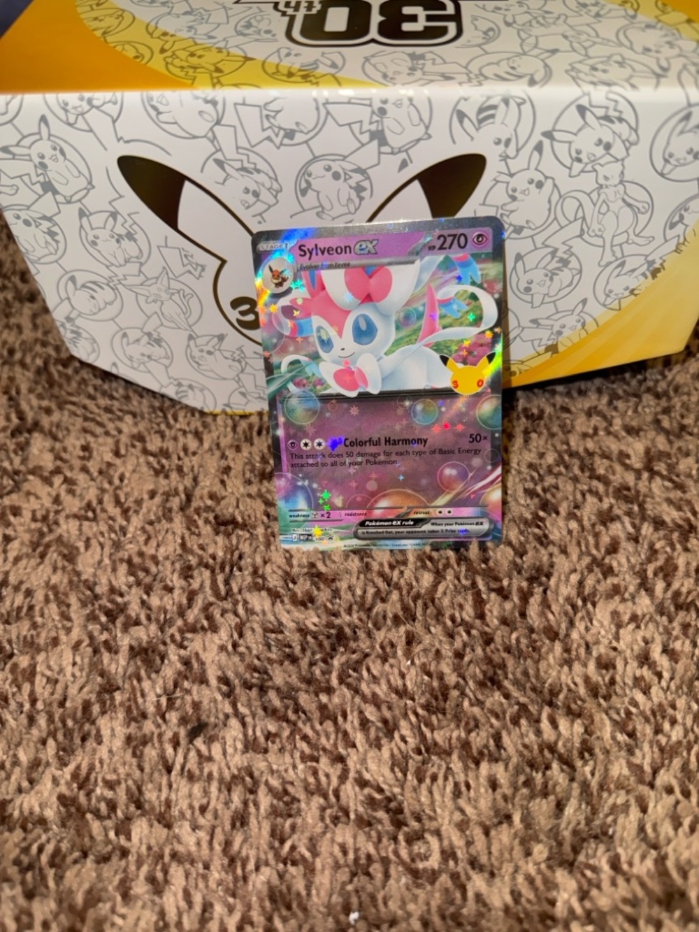 Sylveon ex 100 30th Celebration Holo Promo Pokemon English